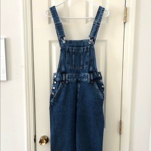 & Other Stories medium blue wide leg overalls US 2/ EU 34